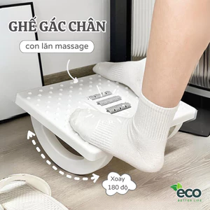 Ghế gác chân massage ECO kê chân Công Thái Học dân văn phòng, sinh viên mát xa thư giãn giảm stress