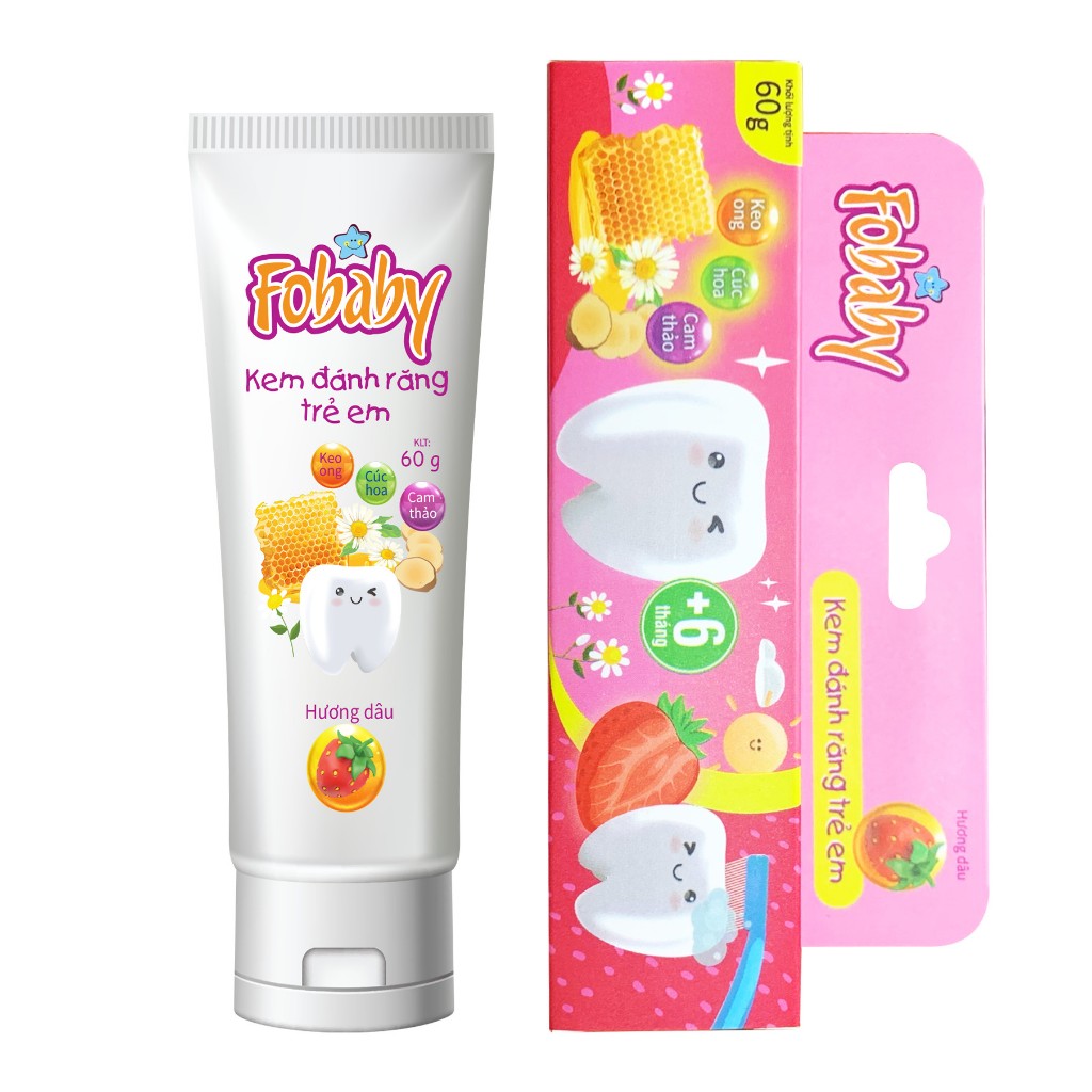 Kem Đánh Răng Fobaby Cho Bé 6 Tháng Tuổi Nuốt Được, Bảo Vệ Răng Sữa, Ngừa Sâu Răng Cho Bé N1