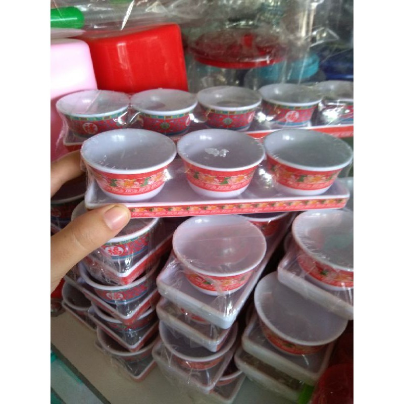 Bộ Chung Cúng Nhựa Mica 3 Chung, 5 Chung