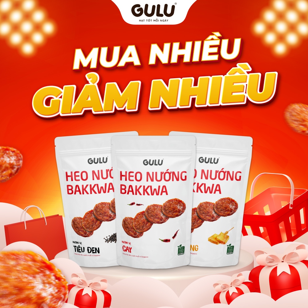 1 Gói Thịt Heo Nướng Bakkwa GULU FOODS | Shopee Việt Nam