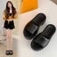 Dép Quai Ngang Đế Xuồng Cao 5cm Đế Răng Cưa Chống Trơn Trượt Chất Liệu Eva Kiểu Dáng Thời Trang