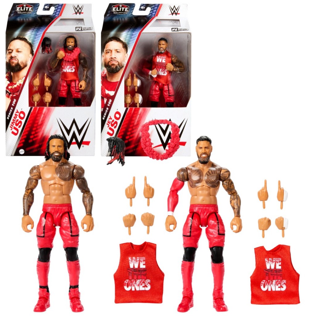 Mô hình WWE Elite Collection Series 106 Jey Uso & Jimmy Uso, Chính Hãng ...