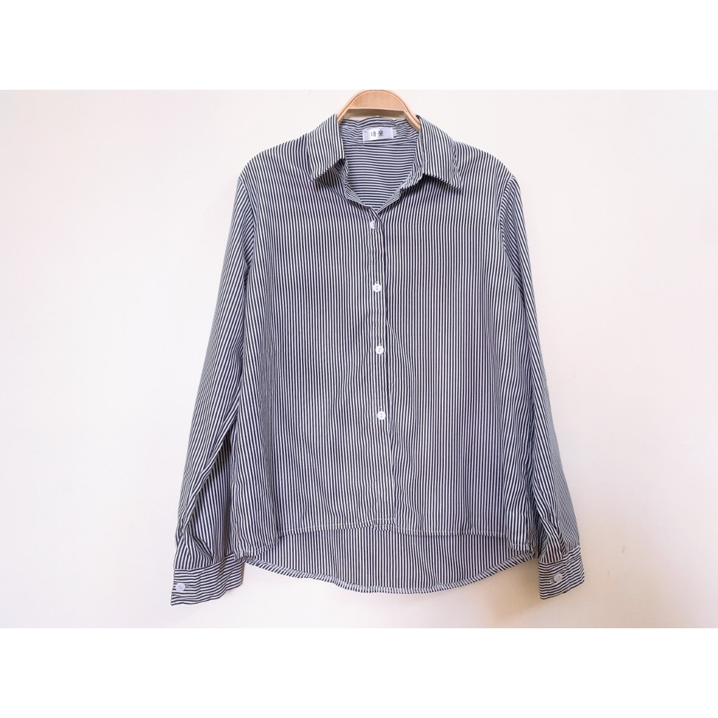 Áo sơ mi kẻ sọc nữ của Hàn Quốc 2 Hand Vintage