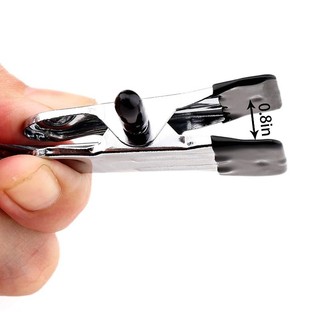 Set 10 Móc Kèm Kẹp Treo Quần Áo, Móc Treo Đồ Đa Năng Bằng Thép Không Rỉ Tiết Kiệm Diện Tích 88468