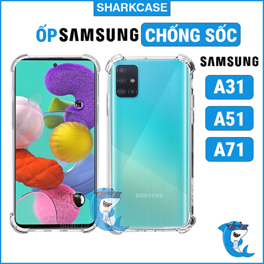 Ốp lưng Samsung A51, A71, A31 silicon trong suốt dẻo cao cấp chống sốc ...