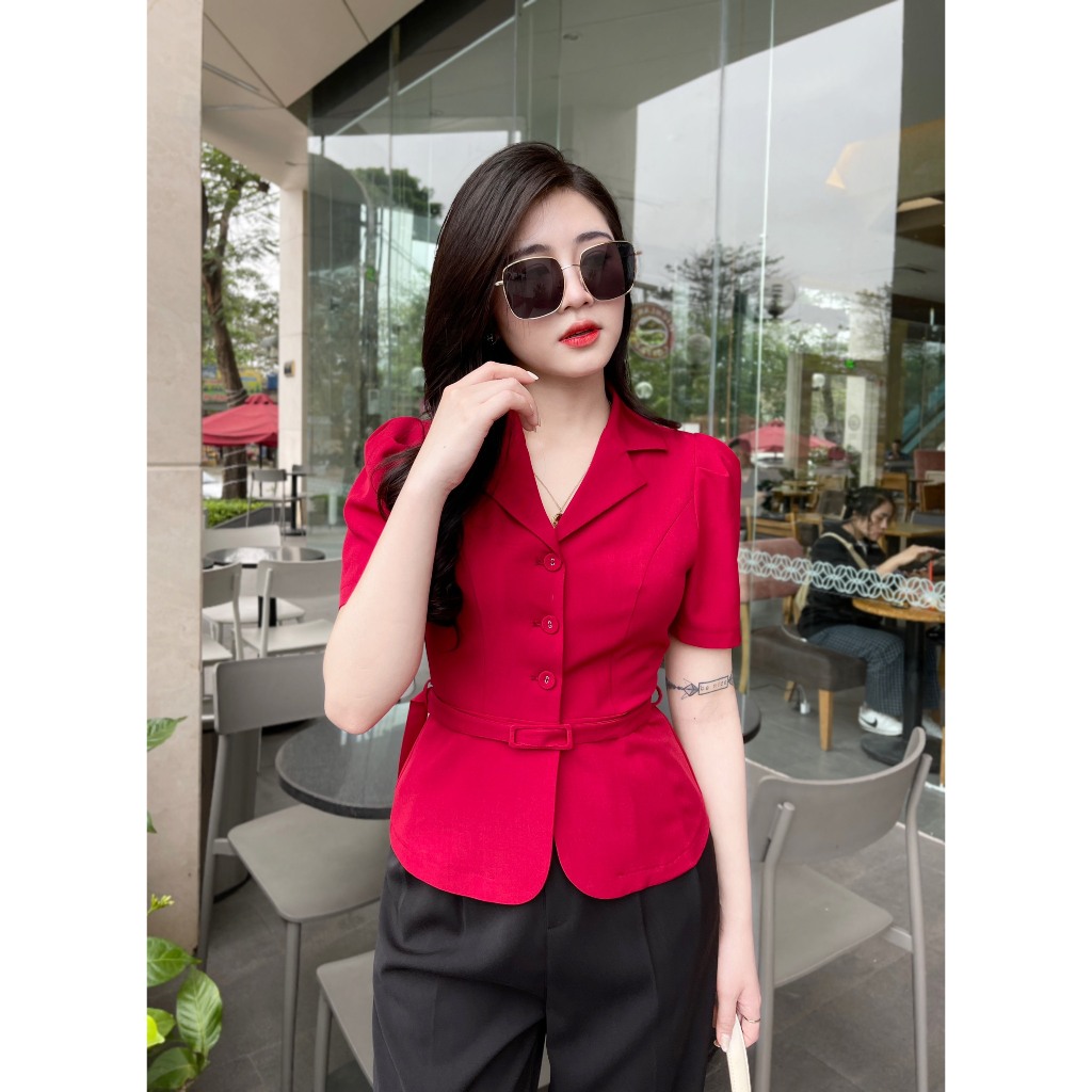 Ảnh Áo Peplum Evalover Công Sở kèm belt 3