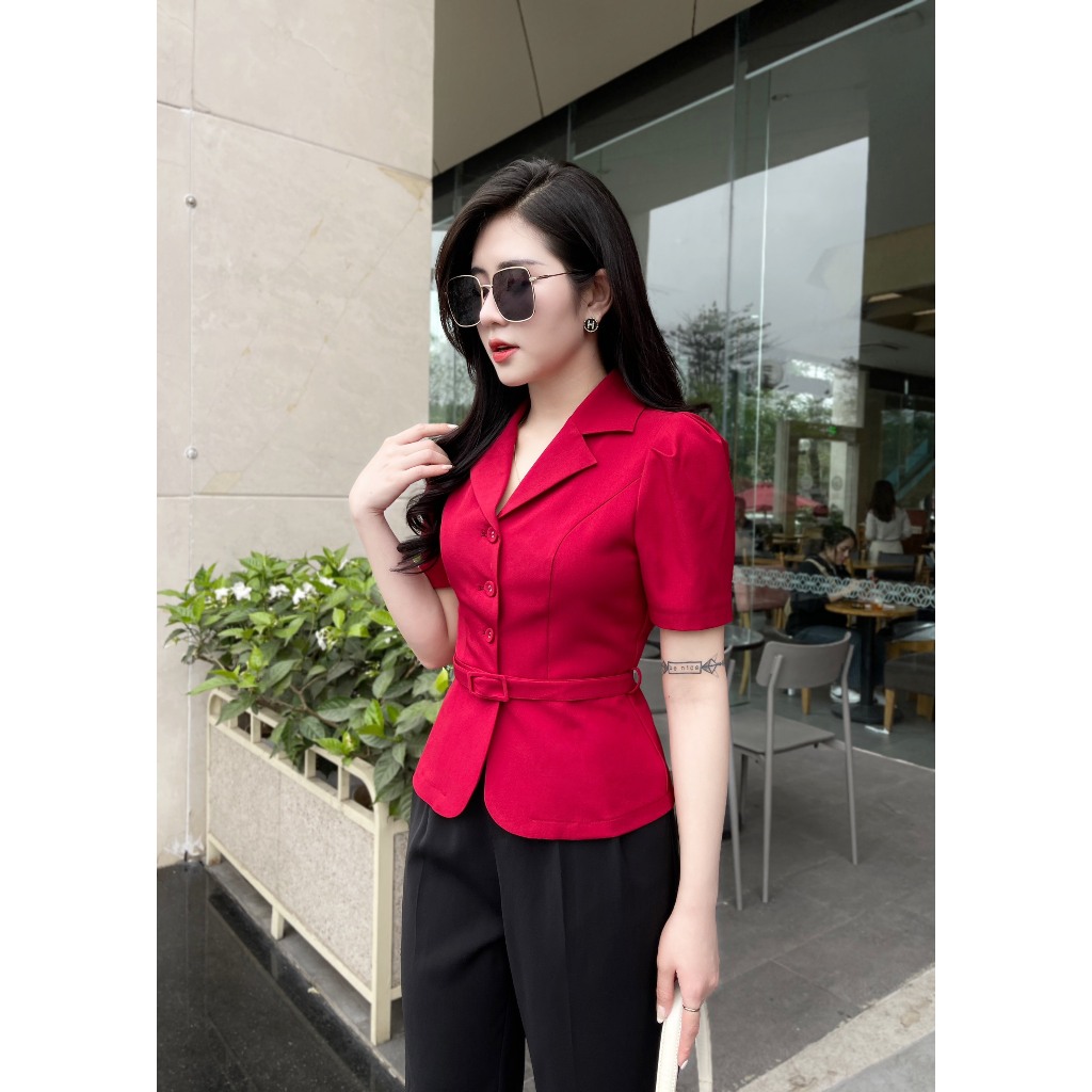 Ảnh Áo Peplum Evalover Công Sở kèm belt 4