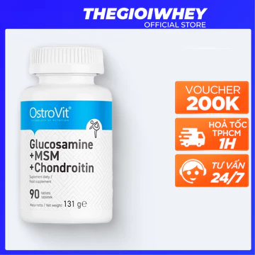 Thực Phẩm Bảo Vê Sức Khoẻ GLUCOSAMINE MSM CHODROITIN 90 Viên Tăng Cường Đề Kháng Sức Khoẻ Toàn Diện