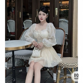 SET ÁO TƠ MIX CHÂN VÁY LƯỚI CHUẨN ẢNH MẪU