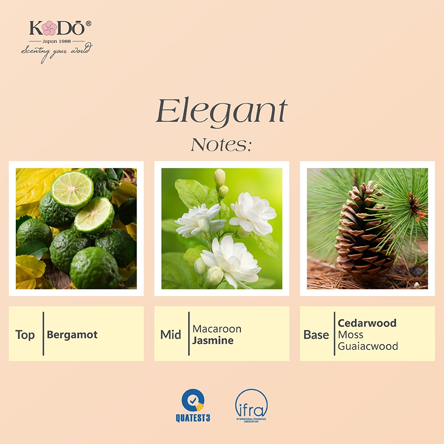 Ảnh Tinh Dầu Nước Hoa KODO Elegant Hương Thanh Lịch Làm Thơm Phòng, Không Gian, Quần Áo - Classic - Chai 10/50/100ml 2
