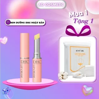 Son dưỡng môi DHC Lip Cream Nhật Bản son dưỡng không màu giúp đôi môi mềm mại giảm thâm và hồng môi 1.5g