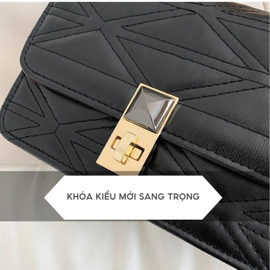 Túi Xách Nữ Đeo Chéo Quảng Châu Da Cao Cấp Dây Xích HARA Túi Xách