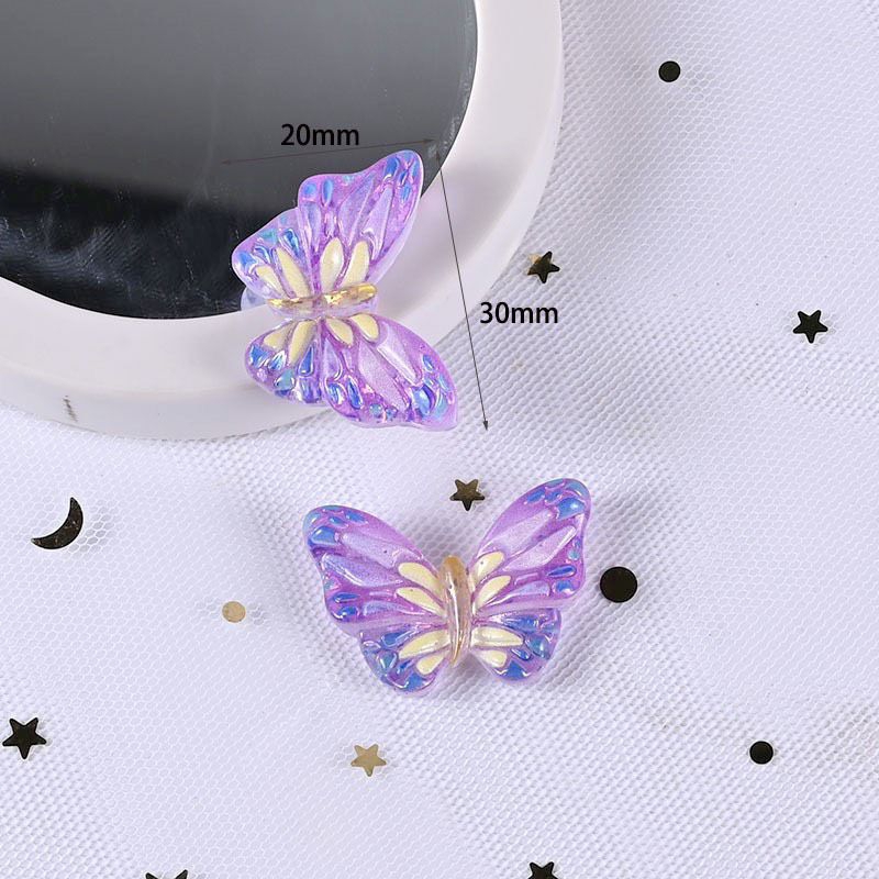 CHARM BƯỚM NHIỀU MÀU SẮC TRANG TRÍ PHỤ KIỆN, DIY, KẸP TÓC