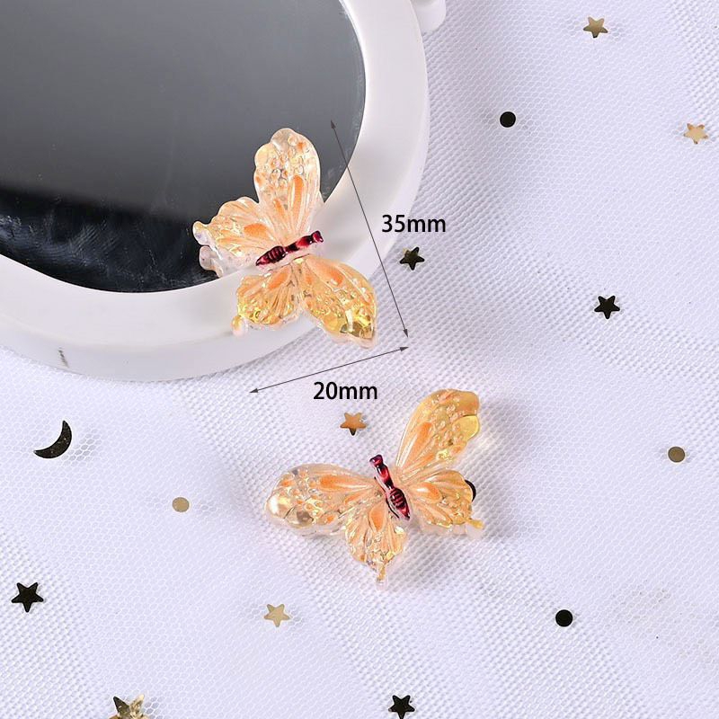 CHARM BƯỚM NHIỀU MÀU SẮC TRANG TRÍ PHỤ KIỆN, DIY, KẸP TÓC