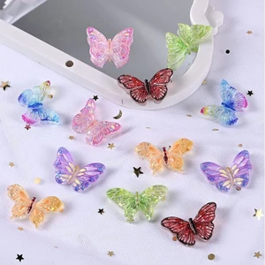 CHARM BƯỚM NHIỀU MÀU SẮC TRANG TRÍ PHỤ KIỆN, DIY, KẸP TÓC