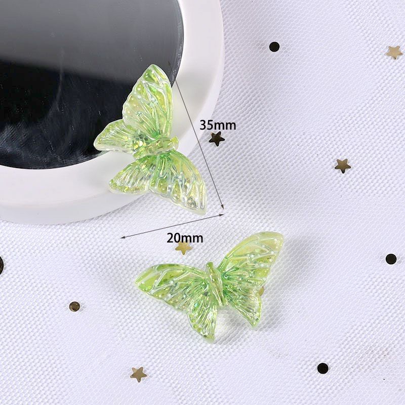 CHARM BƯỚM NHIỀU MÀU SẮC TRANG TRÍ PHỤ KIỆN, DIY, KẸP TÓC