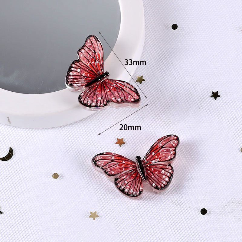 CHARM BƯỚM NHIỀU MÀU SẮC TRANG TRÍ PHỤ KIỆN, DIY, KẸP TÓC