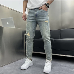 Quần jean nam chất bò cao cấp Jean co giãn 4 chiều cực đẹp form chuẩn