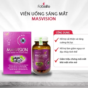 Viên Uống Sáng Mắt Masvision ĐK Cải Thiện Thị Giác, Tăng Cường Thị Lực N1 - Lọ 60 Viên