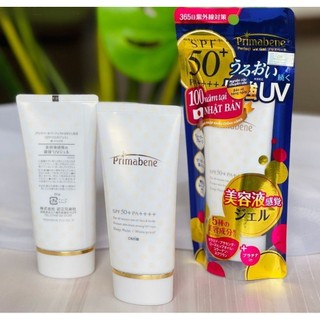 Tinh Chất Chống Nắng Dưỡng Ẩm Và Chống Lão Hóa Omi Primabene SPF50+ PA++++ Nhật Bản (Lọ 70G)
