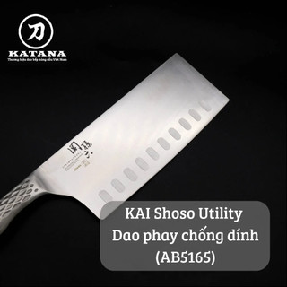 Dao bếp Nhật cao cấp KAI Shoso Chinese - Dao phay chống dính AB5165 (165mm)