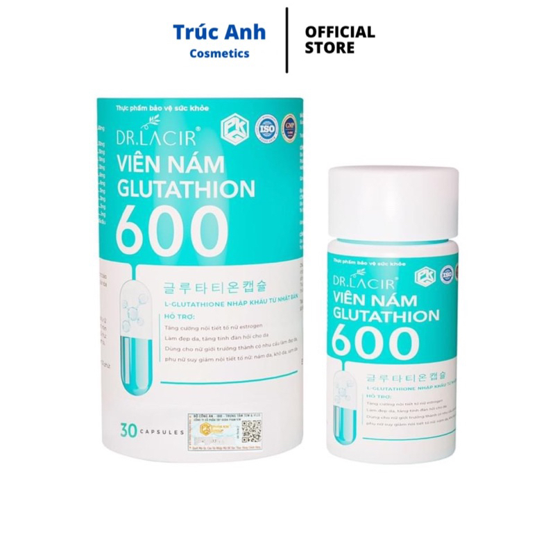 vin ung glutathione 600 dr lacir h tr trng da m nm Vin Ung Trng Da H