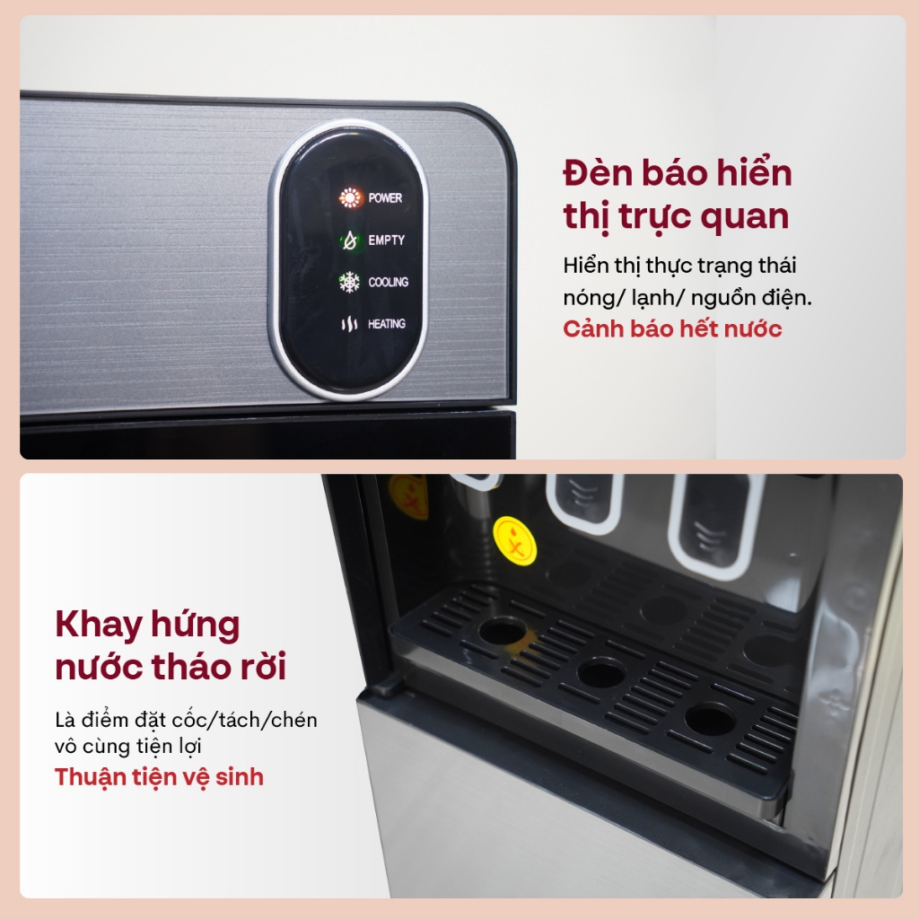 Ảnh Cây nước nóng lạnh FUJIHOME WD11ES bình âm, làm lạnh điện tử, 3 vòi riêng biệt, bảo hành toàn quốc 4