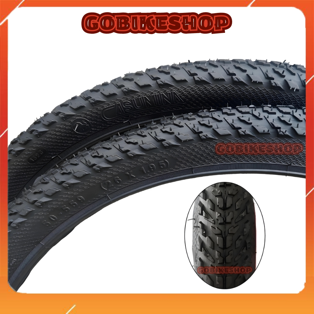 Vỏ Lốp Xe Đạp CASUMINA 26x1.95 (50-559), 26x2.125 - Bám Đường Tốt, Êm ...