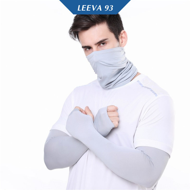 Combo khăn ống đa năng và găng tay chống nắng chất cotton lạnh thoáng mát chống tia UV PK29