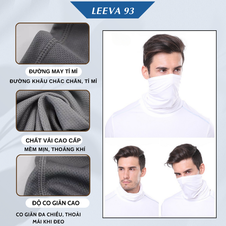 Combo khăn ống đa năng và găng tay chống nắng chất cotton lạnh thoáng mát chống tia UV PK29