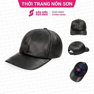 Mũ lưỡi trai da cao cấp NÓN SƠN chính hãng MC158BDA-ĐN1