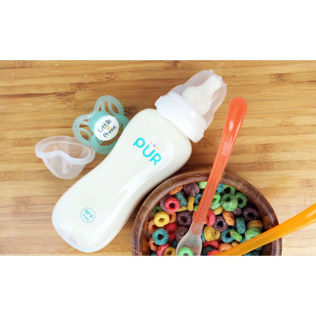 Ảnh Bình sữa cổ thường Pur - Comfort Feeder  (Anti-colic Feeding bottle) 250ml (có sẵn 1 núm L=F cho bé trên 6th trong bình) 4