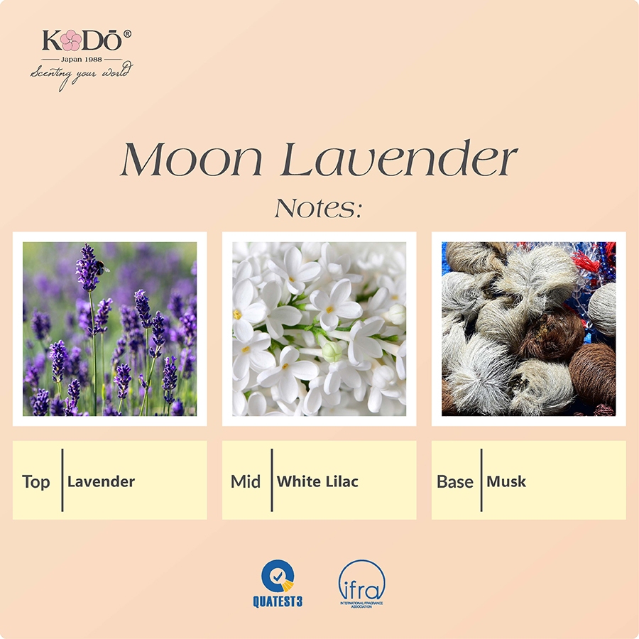 Ảnh Tinh Dầu Nước Hoa KODO Moon Lavender Oải Hương Làm thơm phòng, không gian, quần áo - Essence collection - 10/50/100ml 1