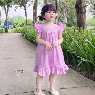 Váy bé gái sát nách , Đầm bé gái cánh tiên đuôi cá xinh yêu 1-6 tuổi (9-26kg) N0125 BUNNY