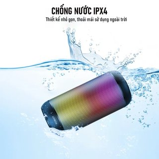 Loa Bluetooth ROBOT RB510 Bass Lớn Công Suất 10W Đèn Led RGB Chống Nước - Hỗ trợ Kết Nối Thẻ Nhớ/USB/ AUX Cổng 3.5