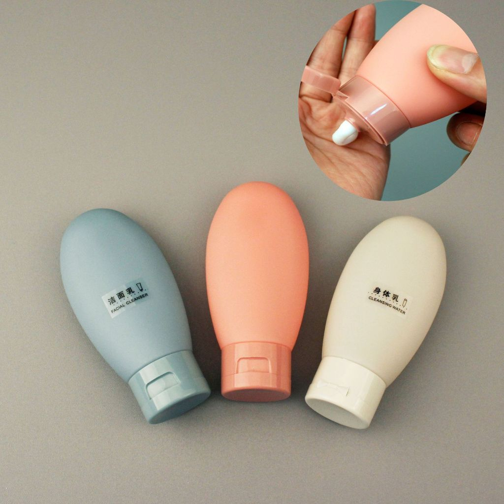 (COMBO 3 SET) CHAI CHIẾT 60ML, LỌ ĐỰNG MỸ PHẨM DU LỊCH, ĐỰNG DẦU GỘI SỮA TẮM, Gọn Nhẹ Dễ Sử Dụng