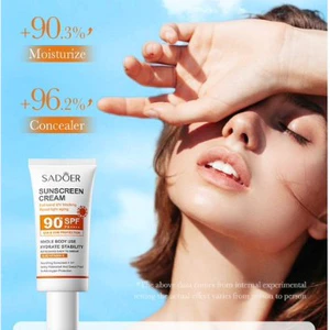 Kem Chống Nắng Nâng Tone SADOER SPF 90+ PA ++++ Kiềm Dầu Và Dưỡng Ẩm, Hệu Quả Thấm Nhanh trên da.
