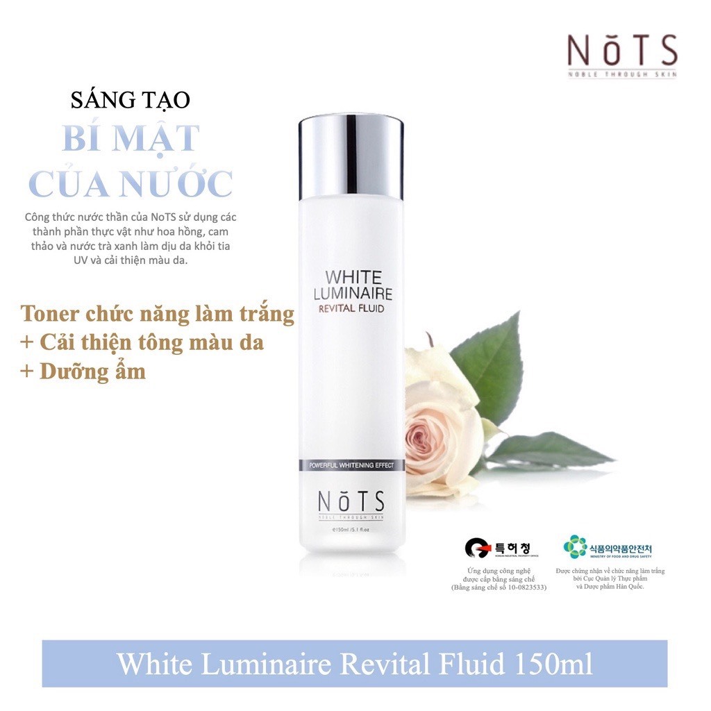 Combo Kem chống nắng Sun cream NoTS + Nước thần White Luminaire