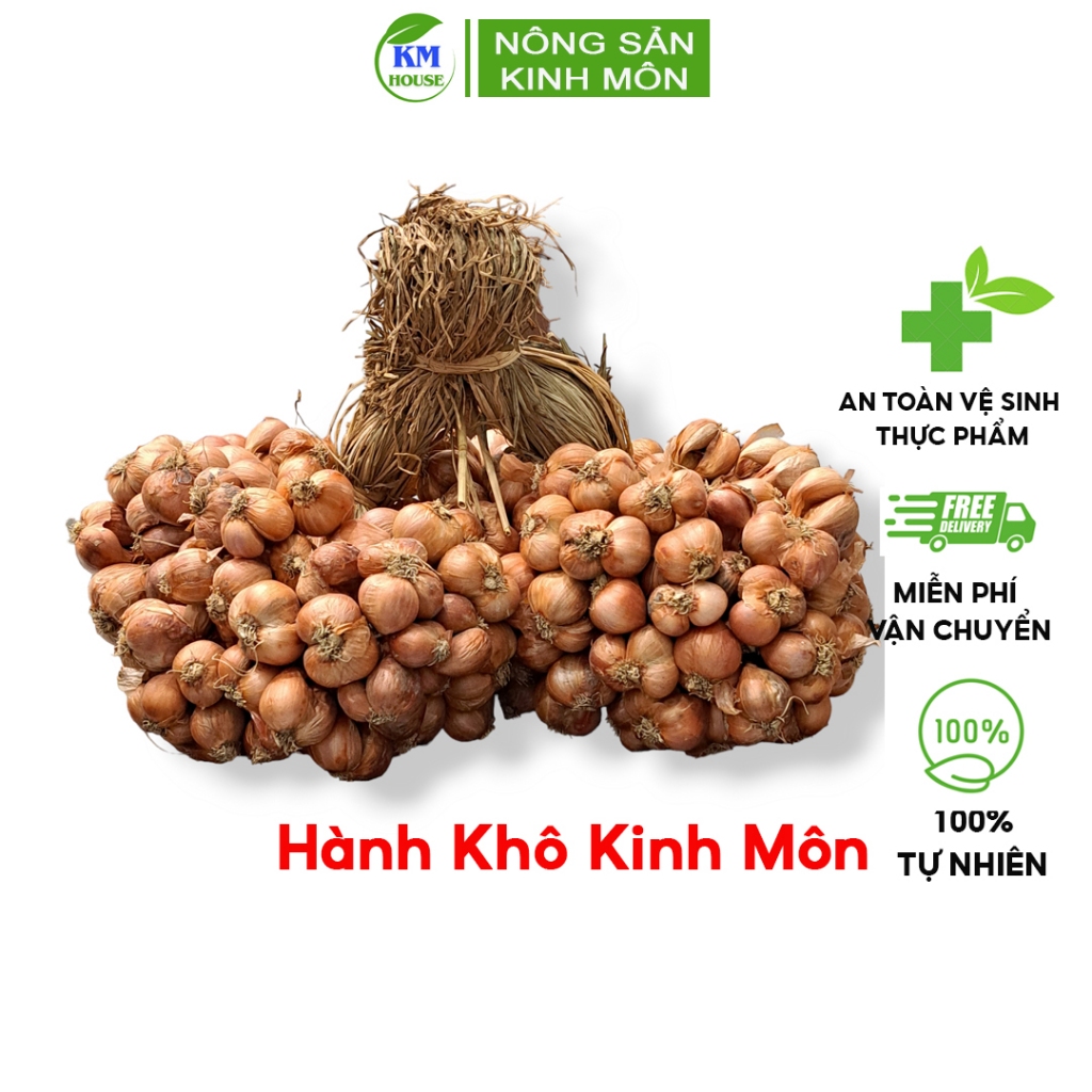 Hành Khô Kinh Môn Hải Dương Nhà Trồng 2kg Hàng Loại 1 Củ To Chắc Chắn Không Chất Bảo Quản, Đảm Bảo An Toàn Vệ Sinh