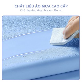 Áo mưa nửa trước trong suốt cho Mẹ và Bé, che phủ toàn thân, kèm kính chắn mưa PA01