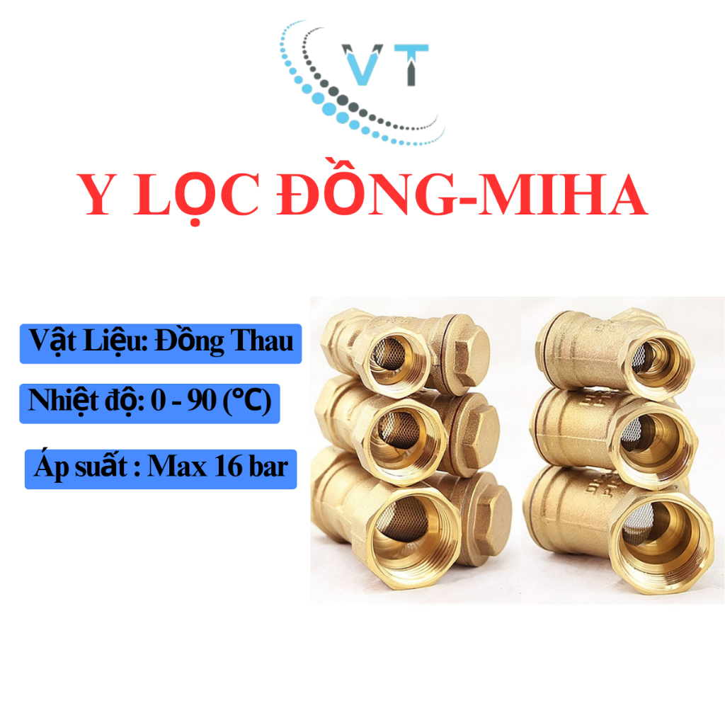 Y LỌC ĐỒNG MIHA- PN 16 DN15-DN32