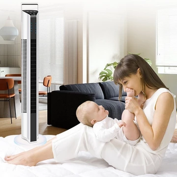 Quạt tháp không cánh Camel điều khiển từ xa tích hợp chế độ lọc ion âm,lọc không khí, Quạt cây không cánh