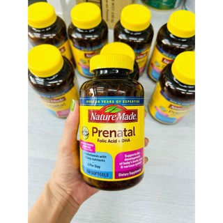Nature Made Prenatal Multi + DHA bổ sung vitamin cho bà bầu hộp 150 viên