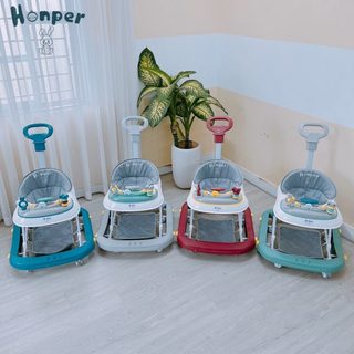 Xe tập đi kiêm bập bênh có tay đẩy Honper HP813 cho bé chính hãng