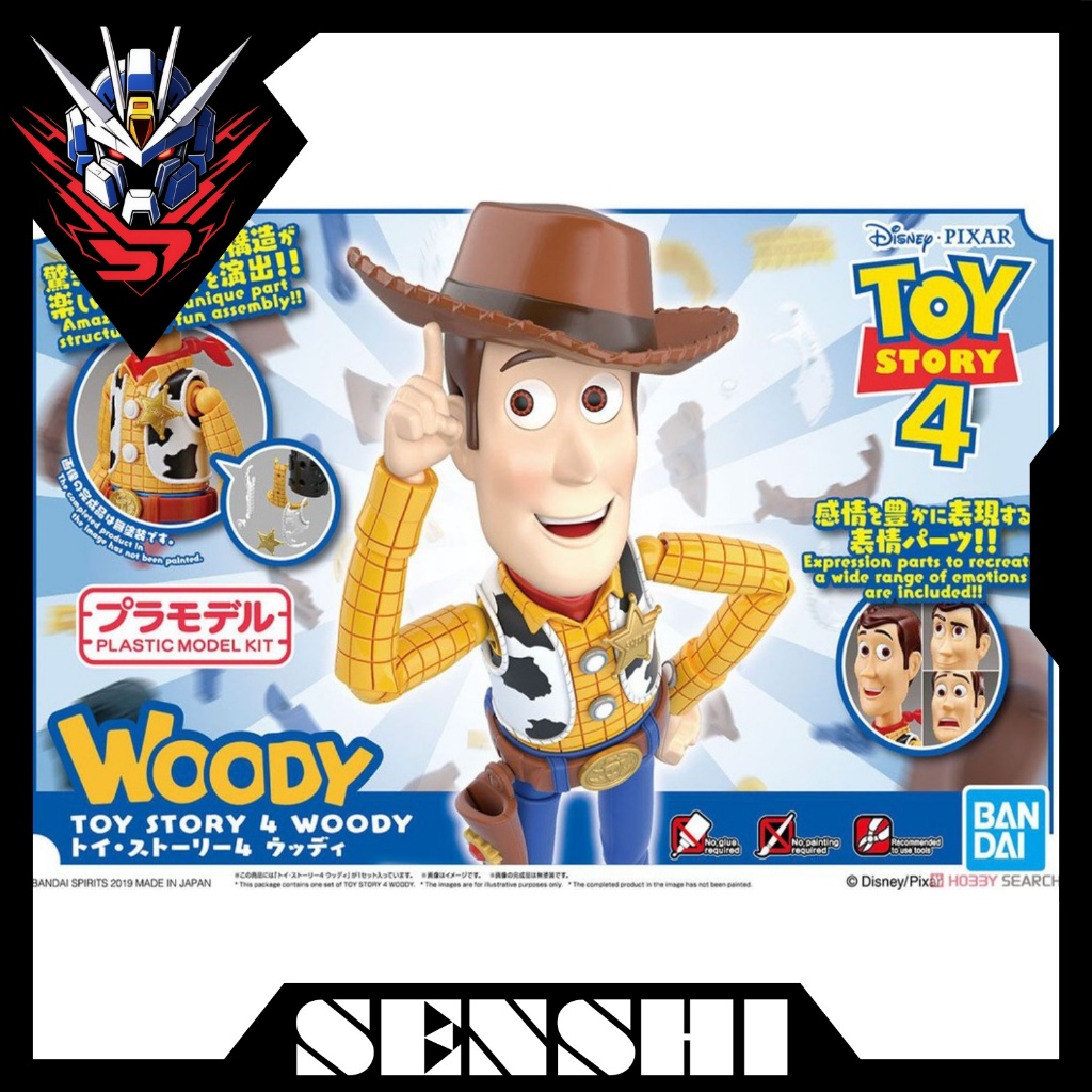 Modellino Toy Story Woody - Bandai Cinema-Rise Standard - Kit Di Parti Intercambiabili, 100 Pezzi - 3