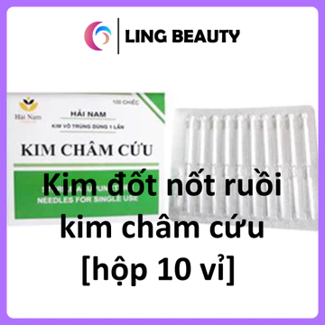 Kim đốt nốt ruồi, kim châm cứu số 4, 5 [HÀNG CÔNG TY], dùng châm cứu (số 5), đốt nốt ruồi, mụn thịt (số 4).