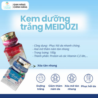 Kem Meiduzi Nhật Chính Hãng Dưỡng Trắng Da Mờ Thâm Nám, Kem Dưỡng Ngày Đêm Meiduzi Căng Bóng Sáng Mịn 20g