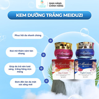 Kem Meiduzi Nhật Chính Hãng Dưỡng Trắng Da Mờ Thâm Nám, Kem Dưỡng Ngày Đêm Meiduzi Căng Bóng Sáng Mịn 20g