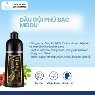 Dầu gội phủ bạc Meidu tinh chất thảo dược thiên nhiên, dầu gội đen tóc- nâu  tự nhiên chĩnh hãng