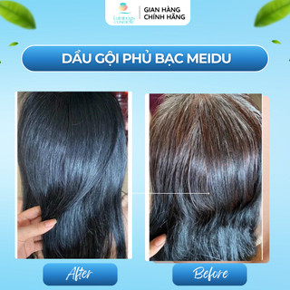Dầu gội phủ bạc Meidu tinh chất thảo dược thiên nhiên, dầu gội đen tóc- nâu  tự nhiên chĩnh hãng